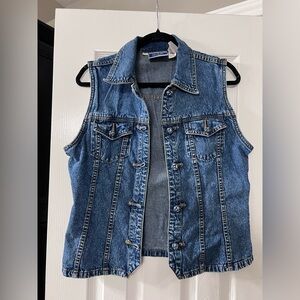 Vintage BILLBLASS Denim Sleeveless Vest size medium